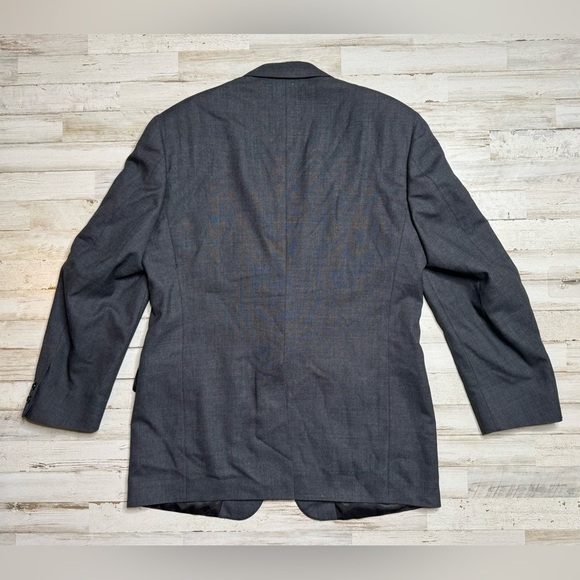 Brooks Brothers Blazer Sport Coat Jacket Mens 42R 2 Button gray - Picture 6 of 11